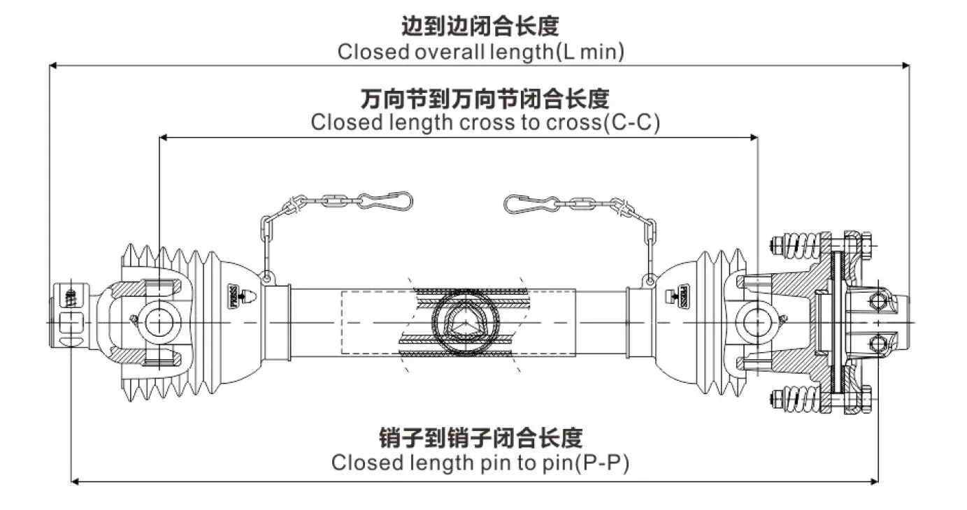 PTO Shaft with protective cover